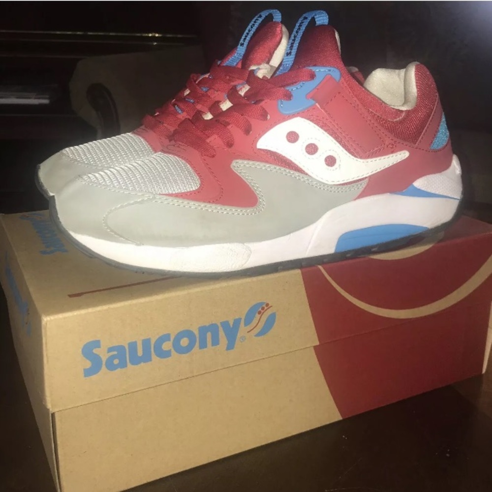 Saucony Grid 9000 Red/Grey